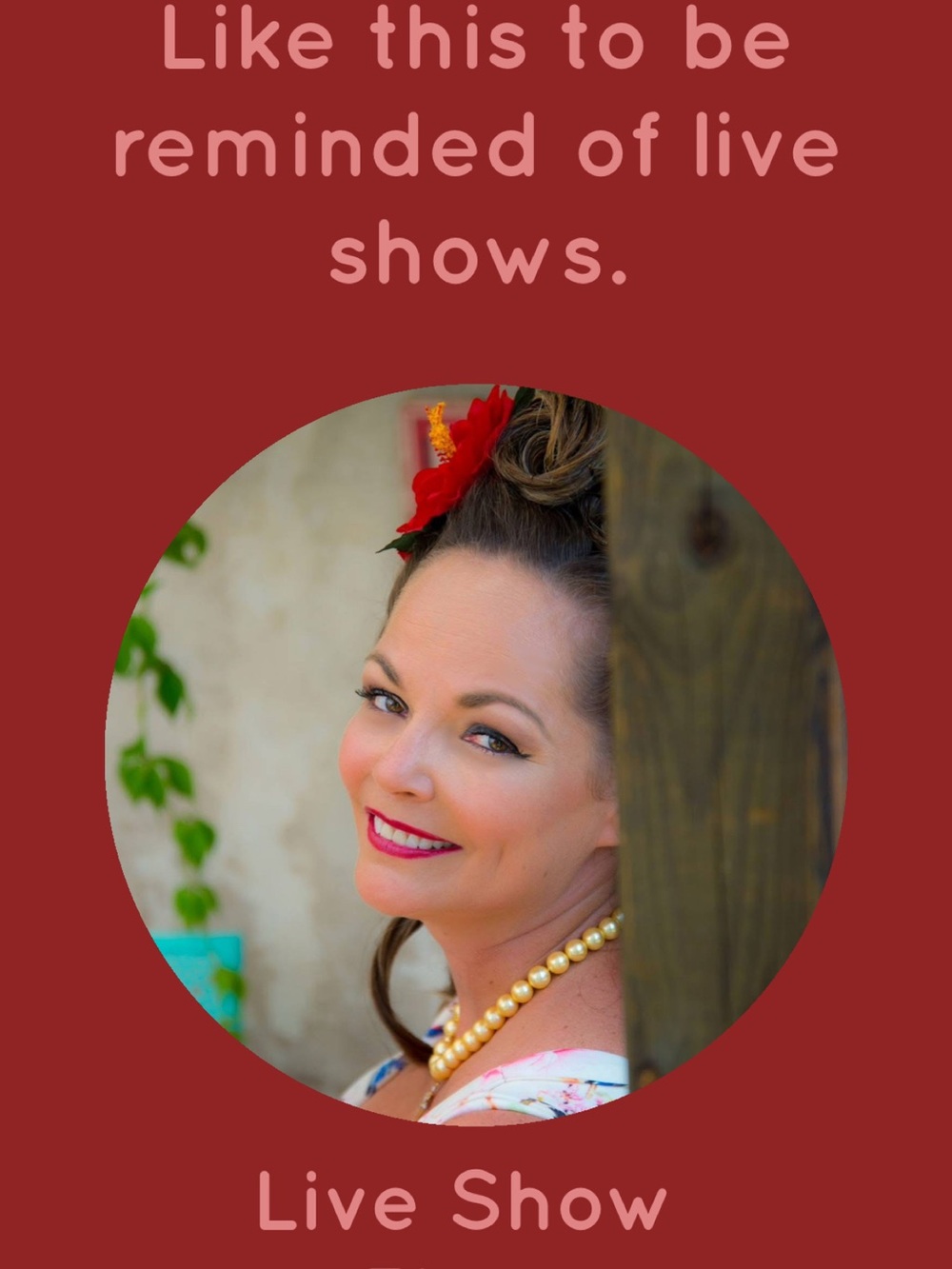 LIVE SHOW REMINDER!!  PLEASE LIKE AND SHARE!